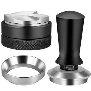 REO EANK 51MM 에스프레소 액세서리 키트, 적합 도징 ATATIX 도구, 세트, 커피 탬퍼 디스트리뷰터 스프링 레벨러, 기계에 보정 장착 CASABREWS 깔때기 및 분배 DELONGHI