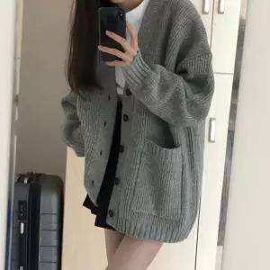 데일리 여성 가을 겨울 도톰 하찌니트 가디건 자켓루즈핏 블라우스 롱가디건 여자여름 가을옷 후드집업 점