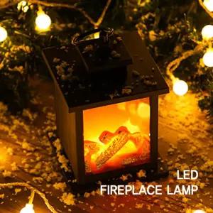 걸이형 무드등 24cm 불멍LED 모닥불 캠핑조명 벽난로램프 인테리어 LED