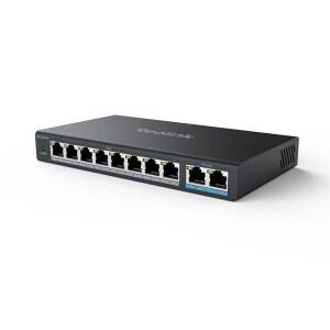 8개의 PoE 및 2개의 기가비트 업링크 포트를 갖춘 REOLINK 스위치, RLN36 NVR 전원 오버 이더넷 IP 카메라, IEEE802.3af /at, 메탈 케이스, 데스크톱/월 마운트, RLA-PS1