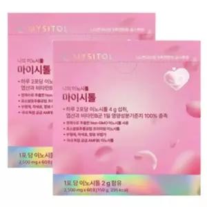 마이시톨 나의 이노시톨 60포 x 2통2개월분 여성 임신 준비 엽산 비타민B군