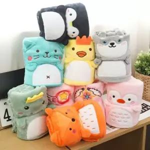 무릎담요 소프트 귀염둥이 동물 다용도 휴대용 망토담요 치마담요 차량담요 캠핑담요