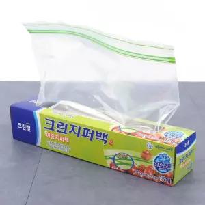 크린 랩 지퍼백 15매 30x35cm 롤백 위생백 비닐 일회