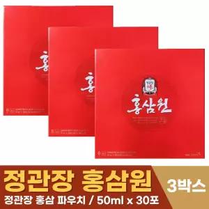 정관장 홍삼원 50ml x 30포 3박스 명절 선물 쇼핑백 포함