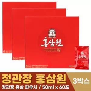 정관장 홍삼원 50ml x 60포 3박스 명절 선물 쇼핑백 포함