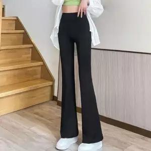 셀럽하우스 여성 겨울 기모바지 부츠컷 팬츠 나팔바지 하이웨이스트