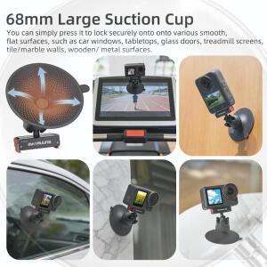 68mm 흡착판 퀵릴리스 볼 헤드 마운트 360도 회전 마그네틱 카메라 ° DJI Osmo Action 5 프로 4 3용