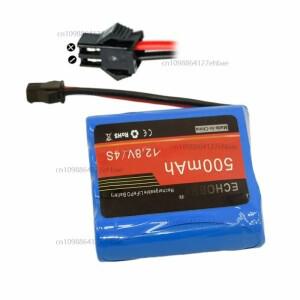 RC 자동차 스피드보트용 1PC 4S 12.8V 500mAh 6.4Wh LiFE 배터리 SM-2P 역방향 플러그