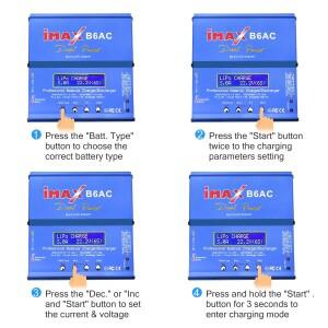 IMAX B6 AC 충전기 80W 밸런스 디지털 LCD 화면 리튬 이온 LiFe Nimh 배터리