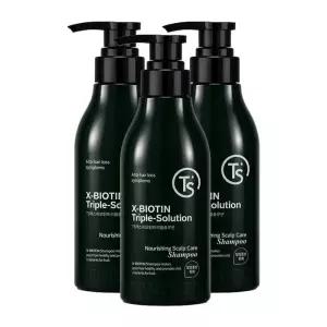 TS 엑스비오틴 샴푸 트리플솔루션 베르가못향 500g 탈모 두피 케어 3개 Ss