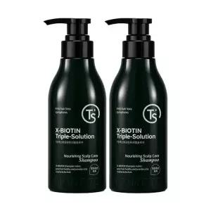 TS 엑스비오틴 샴푸 트리플솔루션 베르가못향 500g 탈모 두피 케어 2개 Ss