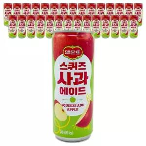 롯데칠성 델몬트 스퀴즈 사과 에이드 240ml x 30개
