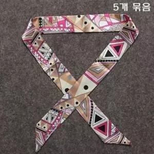 브로치 (묶음상품기획전)기하학 쁘띠 스카프 (5개묶음)