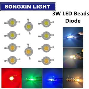 에피스타 칩 LED 전구 다이오드 램프 비즈 1W 3W 화이트 웜 레드 옐로우 블루 그린 1000개/로트
