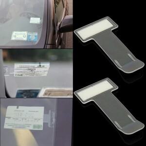 자동차 스타일링 주차 티켓 클립 패스너 카드 빌 거치대 마운트 정리함 앞유리 스티커 홈 오피스