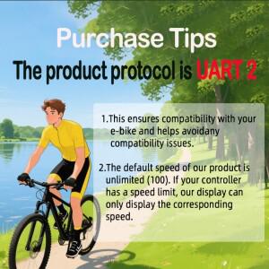 S861 산 UART2 전기 자전거 방수 조립 부품 24V/36V/48V 속도계 컴퓨터 Ebike