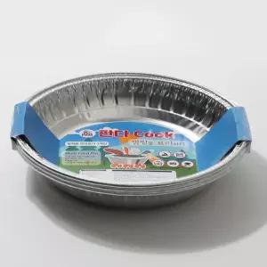 직화 간편한 알루미늄 만능 일반냄비 원형3호 3P 은박냄비 일회용냄비