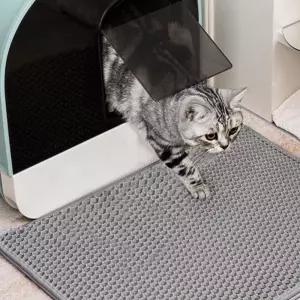 고양이 화장실 발판패드 사막화방지 그레이 모래매트 고양이매트 모래매트