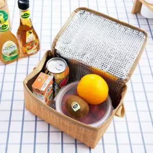 라탄 보냉백 보온백 쿨링백 피크닉 캠핑 소풍 도시락가방 보냉가방 보냉팩