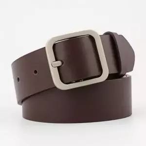 여성벨트 로빈 스퀘어 여성 (브라운)버클벨트 가죽벨트(100cm)