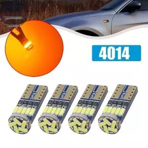 10x T10 W5W 4014 15SMD LED Canbus 고전력 자동차 클리어런스 웨지 사이드 라이트 인테리어 돔 독서 램프