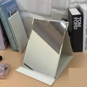대형 화이트 접이식 보관 책상 거울 탁상 화장대 스탠 (WD945ED)