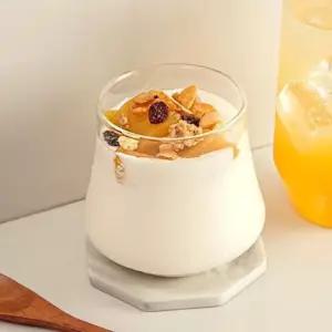 홈카페 라인 내열유리컵 400ml 1P 커피 음료 유리잔 투명유리컵 (WD92680)