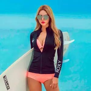 매장정품 ROXY 여성 집업 래쉬가드 RX557BWT_SMU