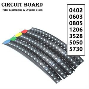 SMD LED 발광 다이오드 0402 0603 0805 1206 3528 5050 5730 3020 3014 100 레드 옐로우 그린 화이트 블루