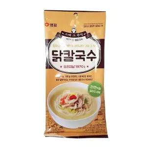 샘표 닭칼국수 봉지 101g x 5개 아이간식 사무실간식 유치원간식 (W9A72D4)