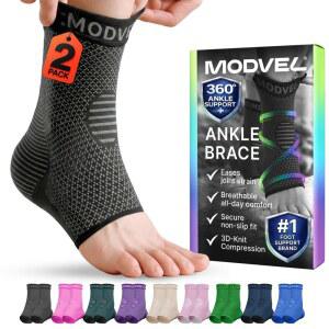 MODVEL 발목 압박 슬리브용 발 및 찢어진 랩 안정화 관절염 여성 스포츠 양말 지지대 여성용 보호대 인대 - 건염 달리기, 남성용