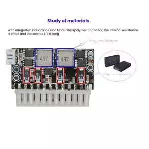 고전력 300W 12V DC5.5X2.5MM 입력 DC-ATX PSU Pico ATX 스위치 마이닝 PSU 24Pin MINI ITX DC ATX PC 전