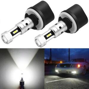 PHINLION 880 LED 안개등 전구 3800루멘 슈퍼 브라이트 899 893 885 자동차용 프로젝터 교체 비극성 6000K 제논 화이트 2팩 ㅣVW