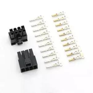 4.2mm 5557 CPU ATX 8Pin 남성 커넥터 PC Modding 용 10pcs 터미널 핀 포함 DIY 확장 모듈 형 케이블