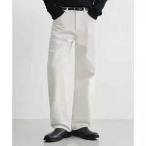 [국내백화점 매장정품] 드로우핏 DRAW FIT 유주얼 세미 와이드 데님 팬츠 [WHITE] DFDN3302WH 102359