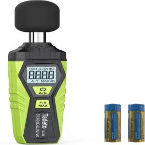 데시벨 미터 타데토 디지털 사운드 레벨 휴대용 SPL 30dB MAX 데이터 홀드 가정용 LCD 디스플레이 백라이트