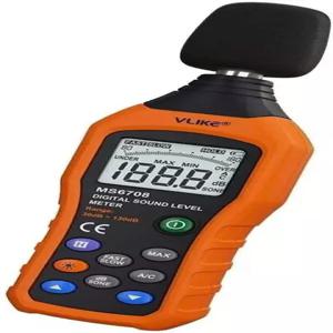 VLIKE LCD 디지털 오디오 데시벨 미터 음량 측정기 소음 수준 dB A/C 모드 배터리 포함 없음