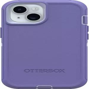 OtterBox 오터박스 iPhone 15 14 + 13 디펜더 시리즈 케이스 - 마운틴 Majesty (Purple) screenless Rugged
