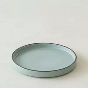도자기 이천도자기 헤리티지 민트 낮은일자 평접시 그릇 식기 플레이트 22cm