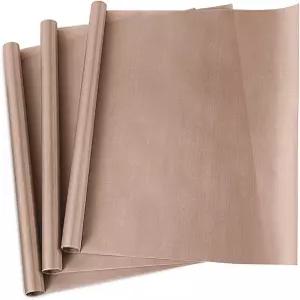 3팩 PTFE 테프론 시트 열 프레스 이송 논스틱 16 x 20 전사 용지 재사용 가능한 내열 공예 매트