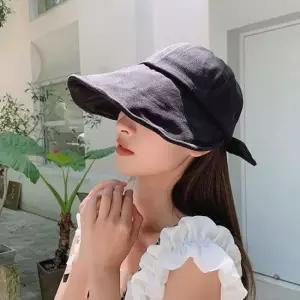 여자버킷햇 데일리 여성 여름 리본 코튼 썬캡 햇빛가리개 모자