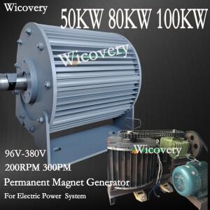 100KW 발전기 50HZ 380V 300RPM 시스템 및 풍력 터빈용 자유 에너지 영구