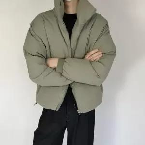 후드점퍼 가을 겨울 베이직 하이넥 패딩 점퍼 캐주얼 남자 자켓