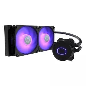 쿨러마스터 마스터 리퀴드 ML240L RGB V2 클로즈 루프 AIO CPU 쿨러 3세대 듀얼 챔버 펌프 240mm