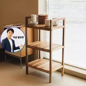 지금 필요한 서재진열장 미니테이블 침대협탁 선반 우드 3단 원목