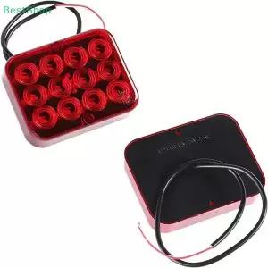 1PC 12V 24V 12 LED 방수 후미등 안개등 주행등 맥세이프 경고 브레이크 정지 트럭 트레일러 보트 카라반