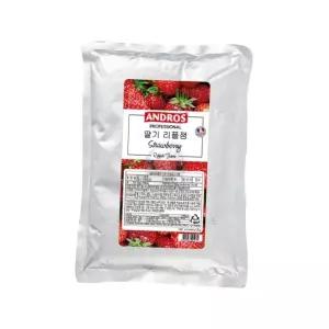 앤드로스 딸기 리플잼 1kg 대용량 카페 식당 제과 제빵용 스트로베리 파우치잼 대용량딸기잼 식당용잼 베이커리재료