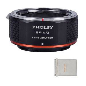 PHOLSY 렌즈 마운트 어댑터 수동 초점 Z30, TO 니콘 바디 Z6, Z8, Z, Z와 Z9, 캐논 Z7, Z Z50, 호환 Z5, 렌즈용 Z7II, Z6II, 카메라 FC, EF EOS NIKON