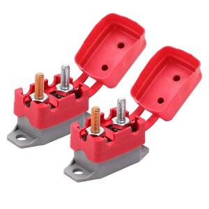 암퍼 DC 12V - 자동차용 커버 스터드 볼트가 장착된 24V 자동 리셋 회로 차단기(20A, 2Pc)