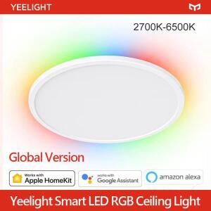 글로벌 버전 Yeelight 스마트 천장 조명 RGB Wifi 18W/21W 디밍 가능 2700-6500K Mihome과 함께 작동하는